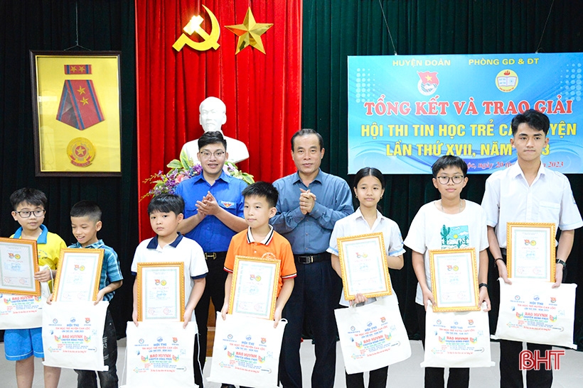 53 thí sinh đạt giải Hội thi Tin học trẻ huyện Can Lộc lần thứ XVII