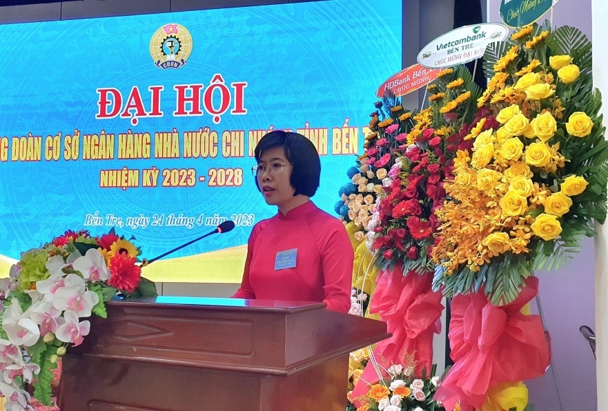 dai hoi cong doan co so ngan hang nha nuoc chi nhanh tinh ben tre nhiem ky 2023 2028