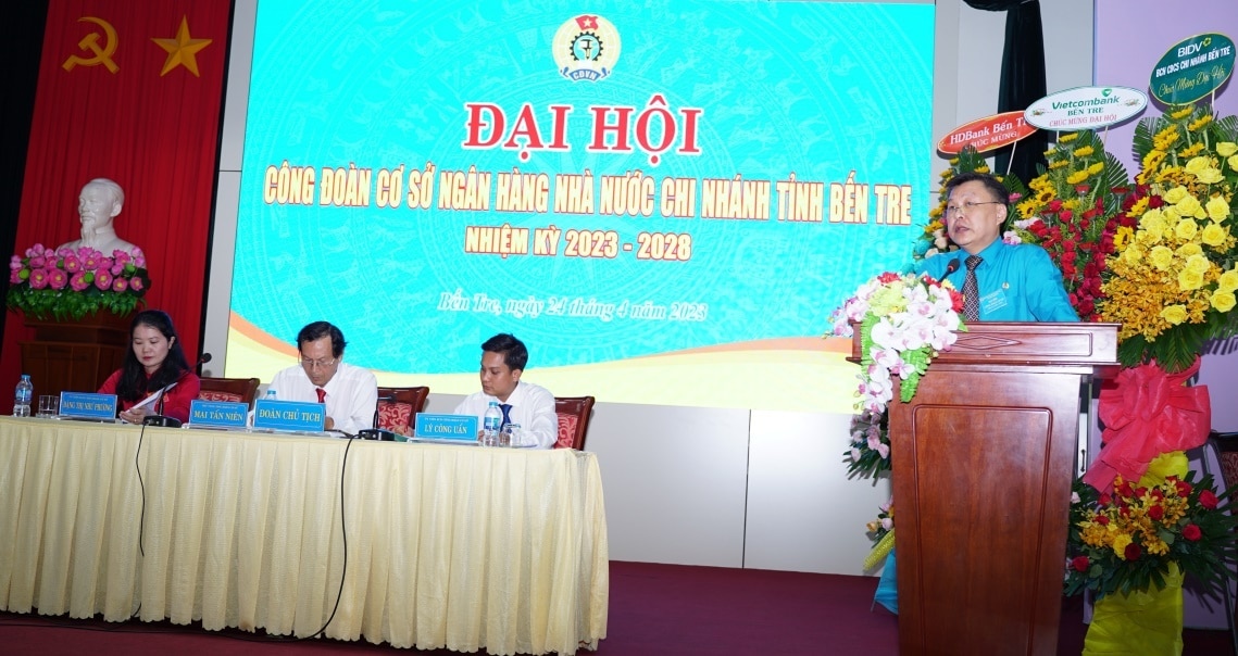 dai hoi cong doan co so ngan hang nha nuoc chi nhanh tinh ben tre nhiem ky 2023 2028