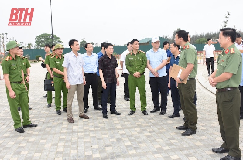 Bảo đảm an ninh, an toàn tại Lễ kỷ niệm 60 năm thành lập đô thị Sầm Sơn và khai mạc Lễ hội du lịch biển năm 2023