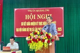 Sơ kết giữa nhiệm kỳ thực hiện Nghị quyết Đại hội Đảng bộ thị xã Quảng Trị lần thứ VII