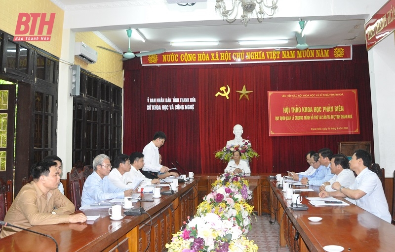 Hội thảo khoa học phản biện “Quy định quản lý Chương trình hỗ trợ tài sản trí tuệ tỉnh Thanh Hóa