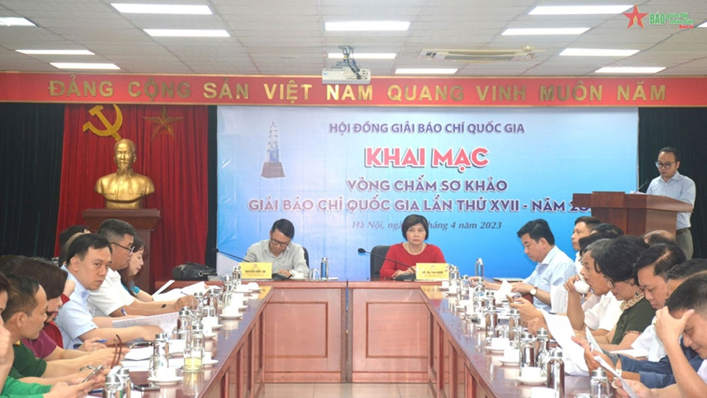 Khai mạc, Vòng chấm sơ khảo, Giải Báo chí Quốc gia lần thứ XVII - 2022