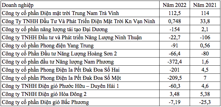 Năm thất bát, thua lỗ của năng lượng tái tạo, chờ phao mới  - 1