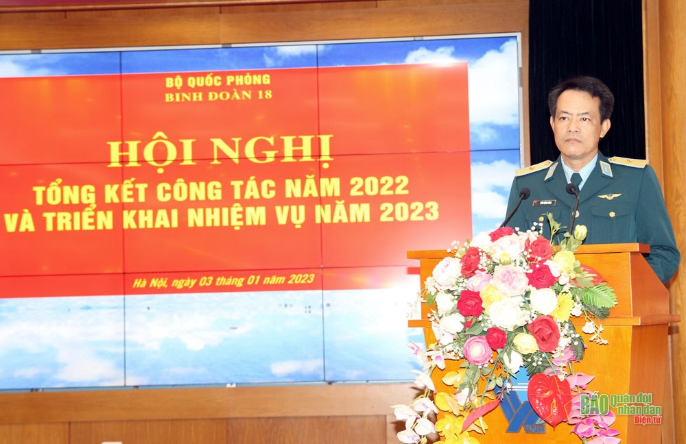 Binh đoàn 18 triển khai nhiệm vụ năm 2023