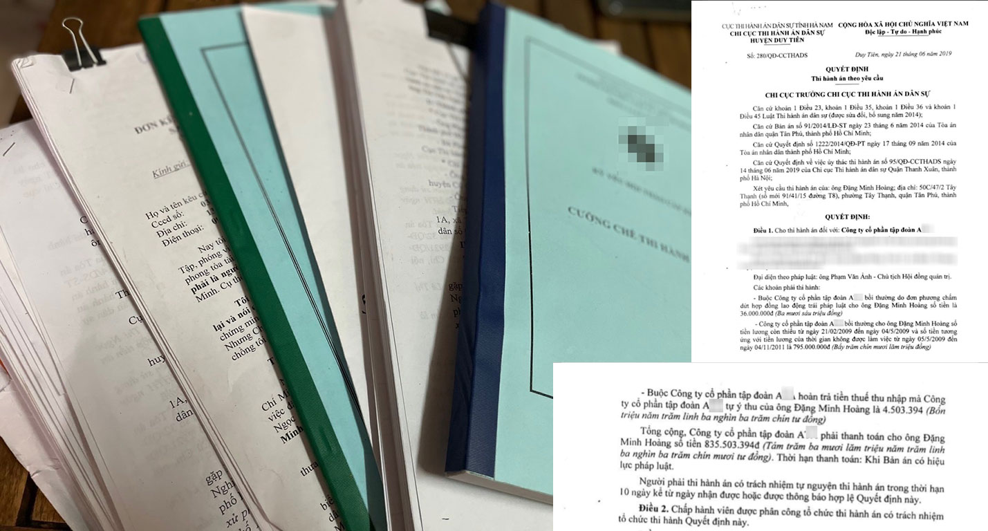 Án dân sự chậm thi hành: 14 năm đi đòi tiền bị sa thải  trái pháp luật - Ảnh 1.