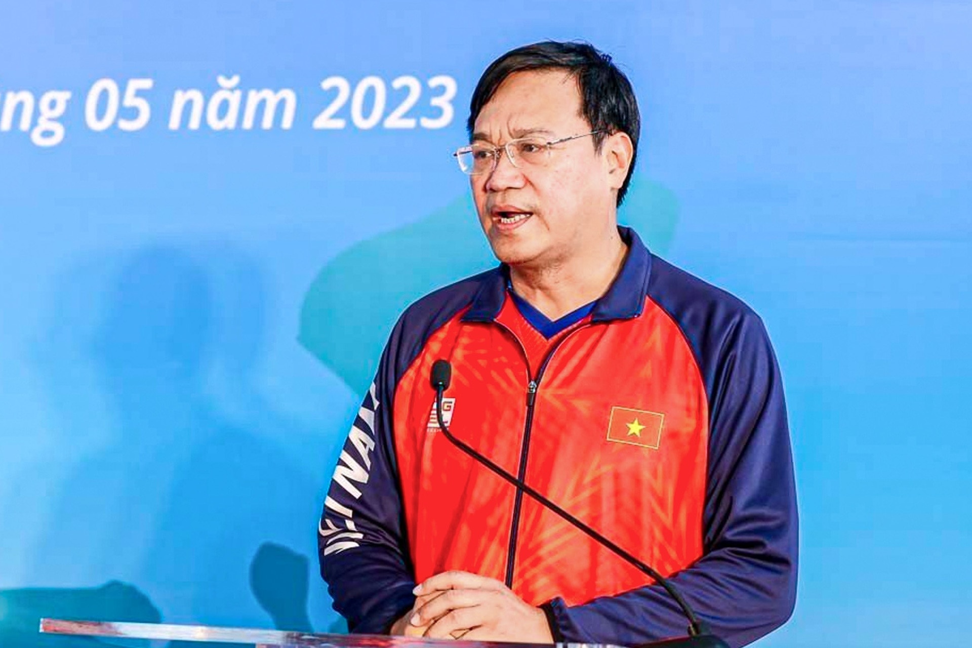 Cờ Việt Nam tung bay phấp phới tại lễ thượng cờ SEA Games 32 - 11