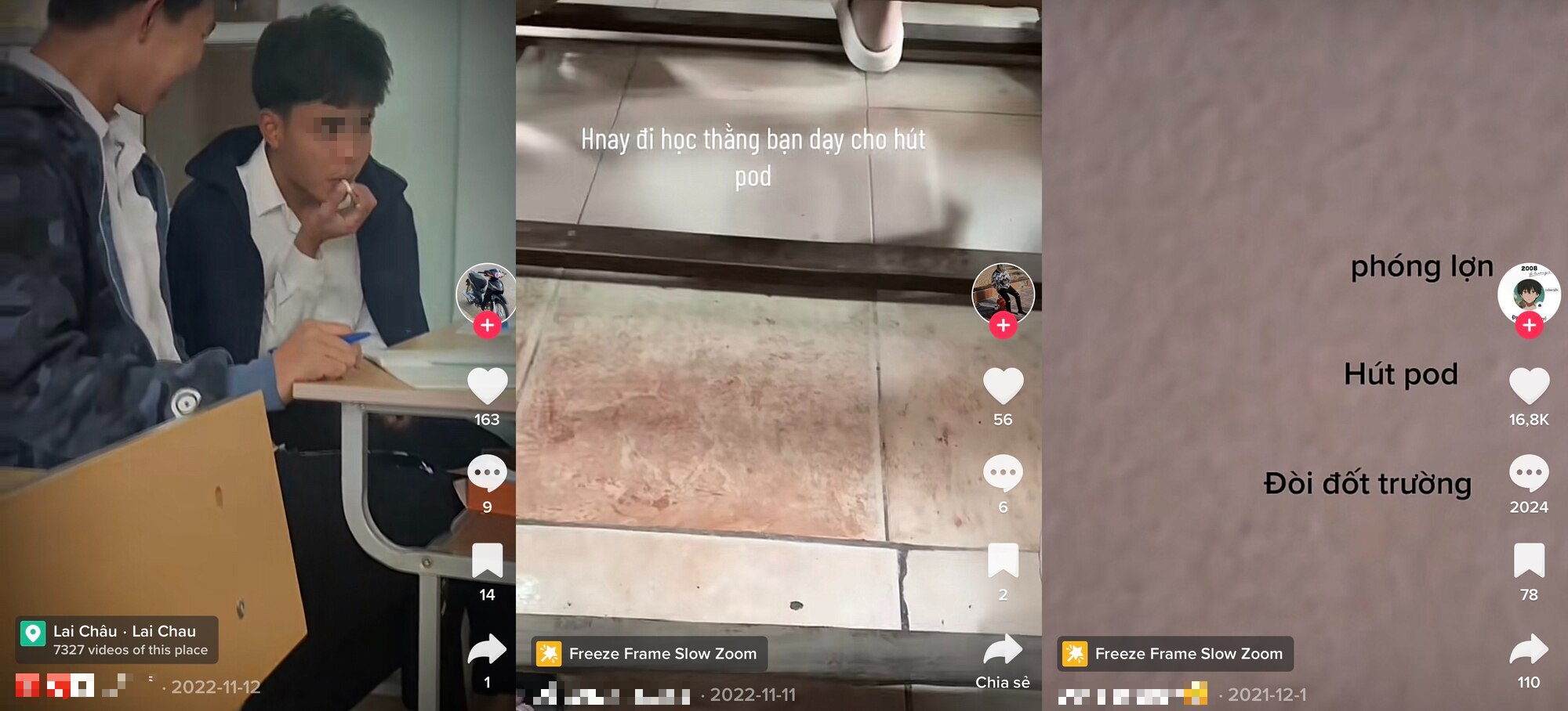 Phản giáo dục trên TikTok: Học sinh hút thuốc, 'khịa' thầy cô, bày cách gian lận - Ảnh 3.