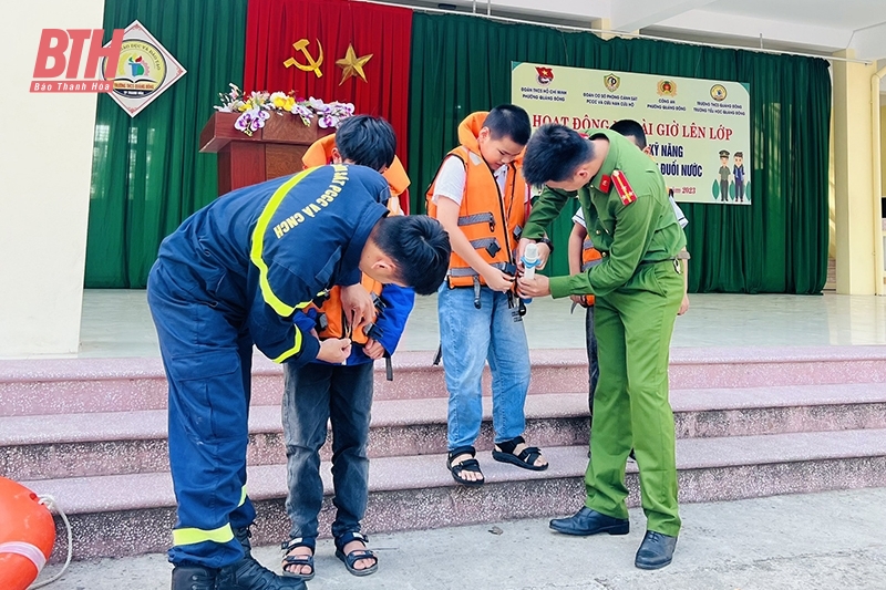 Gần 2.000 học sinh được tuyên tuyền, trang bị kỹ năng phòng, chống đuối nước