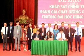 Bế mạc khảo sát đánh giá chất lượng giáo dục tại Trường Đại học Hùng Vương