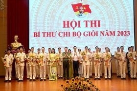 Hội thi Bí thư Chi bộ giỏi Công an tỉnh