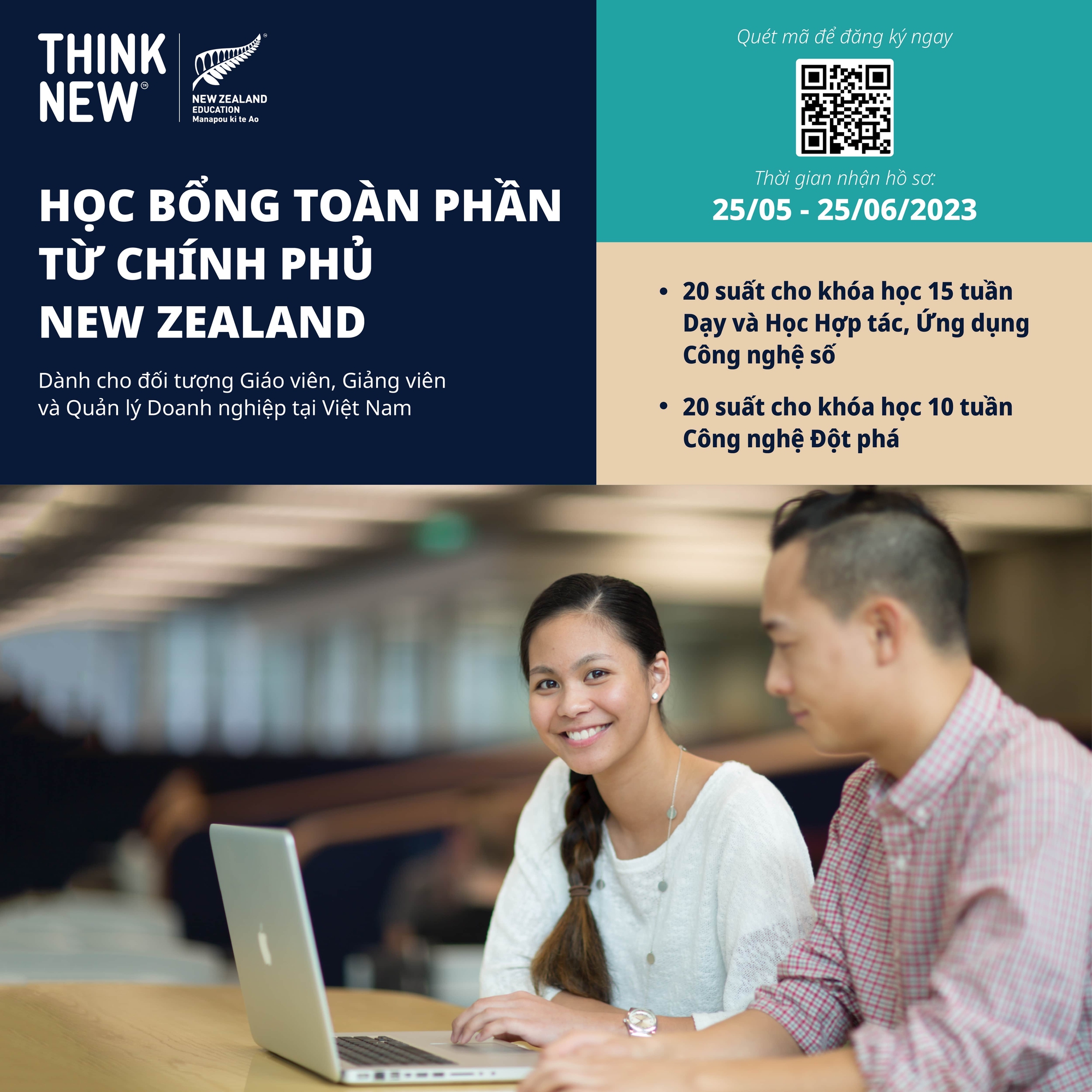 New Zealand cấp học bổng toàn phần cho ứng viên trong lĩnh vực giáo dục, kinh doanh - Ảnh 2.