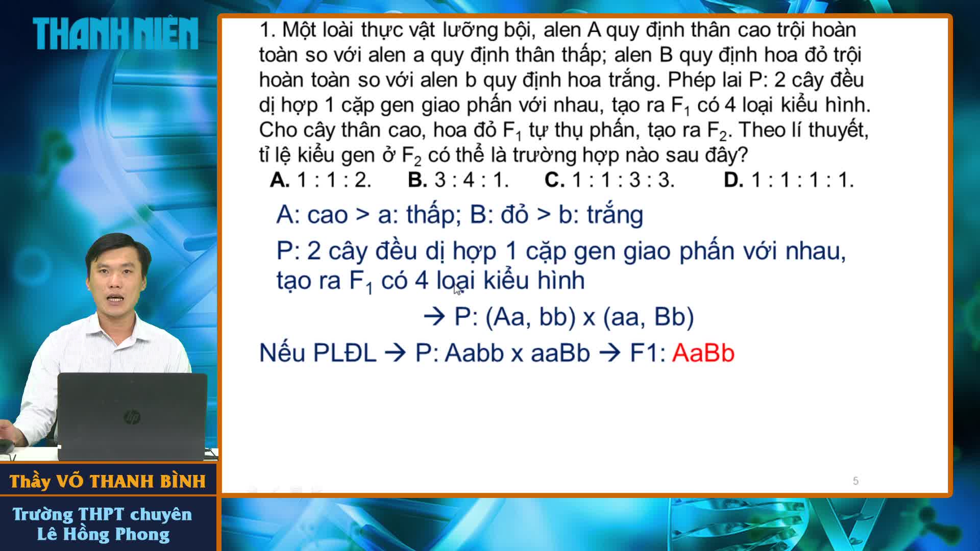 Bí quyết ôn thi tốt nghiệp THPT đạt điểm cao: Xác định kiểu gen - Ảnh 2.