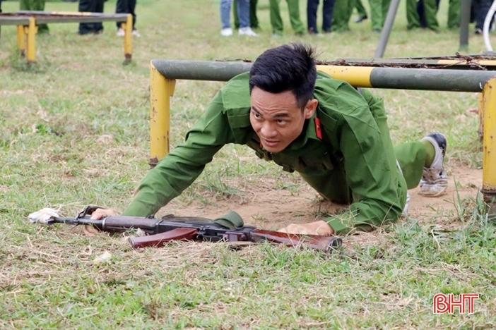 Công an Hà Tĩnh sẵn sàng cho vòng chung kết hội thi quân sự, võ thuật