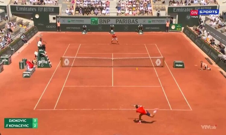 Novak Djokovic 3-0 Aleksandar Kovacevic