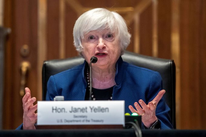 Bộ trưởng Tài chính Mỹ Janet Yellen tại Washington hồi tháng 6/2021. Ảnh: Reuters