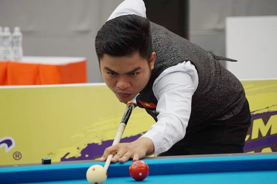 Nguyễn Trần Thanh Tự đi vào lịch sử SEA Games khi giành HCV ở cả carom 1 và 3 băng. Ảnh: L.P