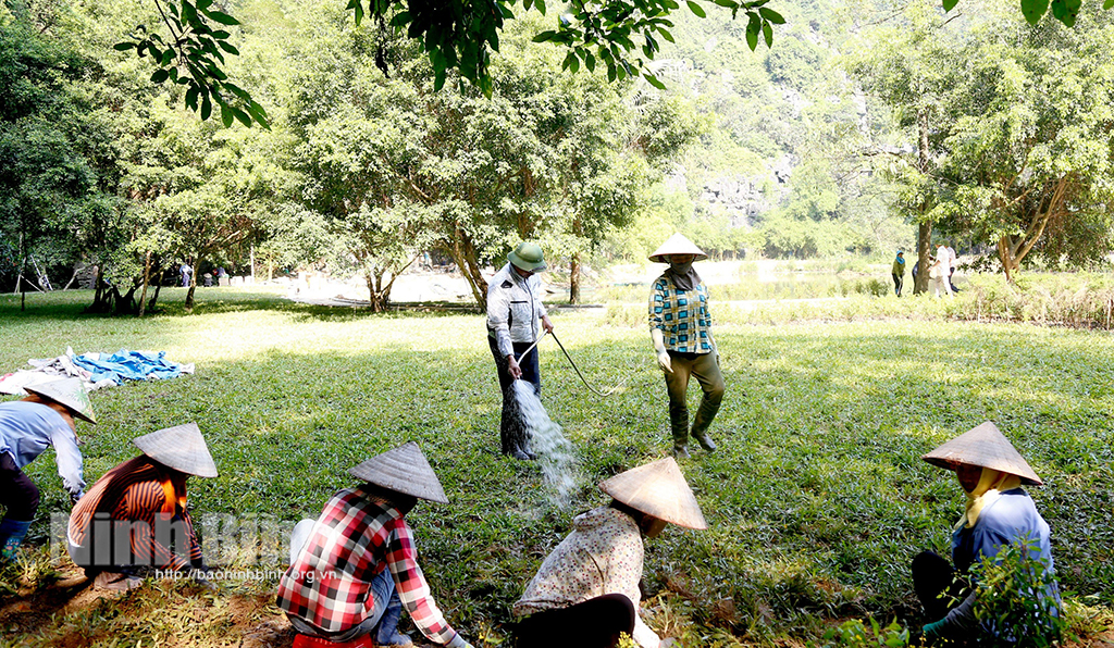 Đảm bảo cảnh quan môi trường sạch đẹp góp phần phục vụ Tuần du lịch Ninh Bình năm 2023