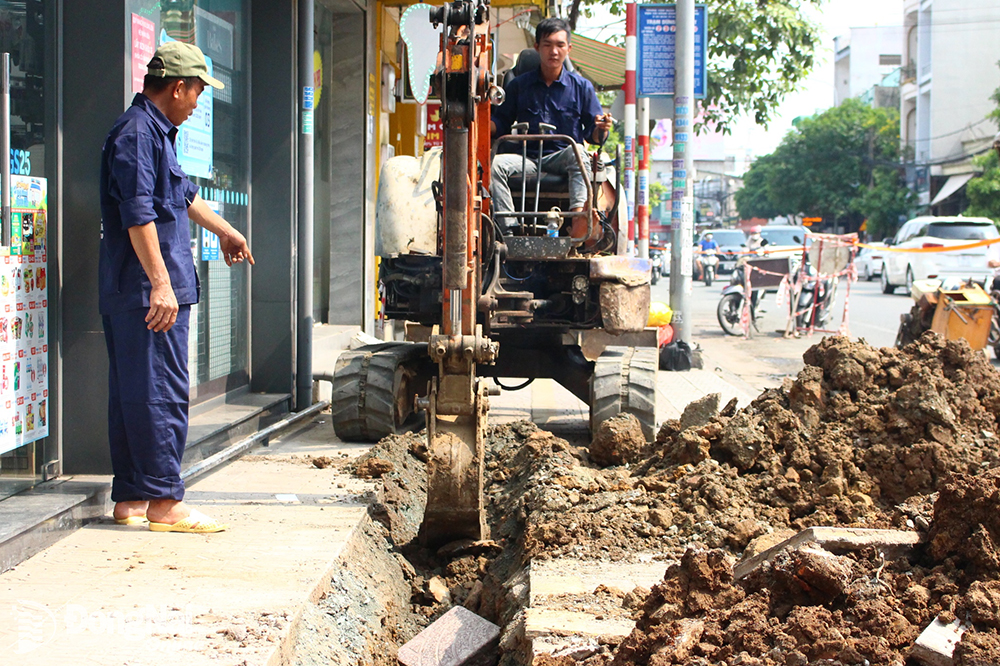 Thi công đường ống nước sạch tại P.Hòa Bình, TP.Biên Hòa