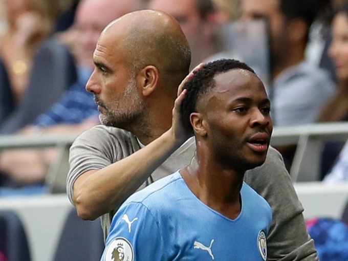 Sterling là một trong ba trụ cột bị Guardiola đẩy đi trong hè 2022. Ảnh: AFP