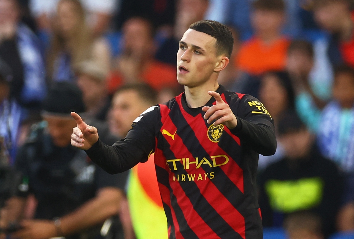 Phil Foden ghi bàn mở tỷ số trận đấu. Ảnh: Reuters