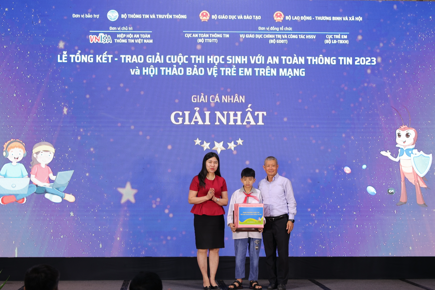 Học sinh Quảng Bình và Lạng Sơn đạt giải Nhất cuộc thi về an toàn thông tin trên mạng - Ảnh 1.