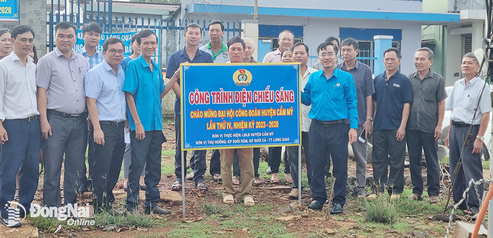 Lễ khánh thành công trình điện chiếu sáng tại khu phố Suối Cả và Suối Râm, TT.Long Giao, H.Cẩm Mỹ