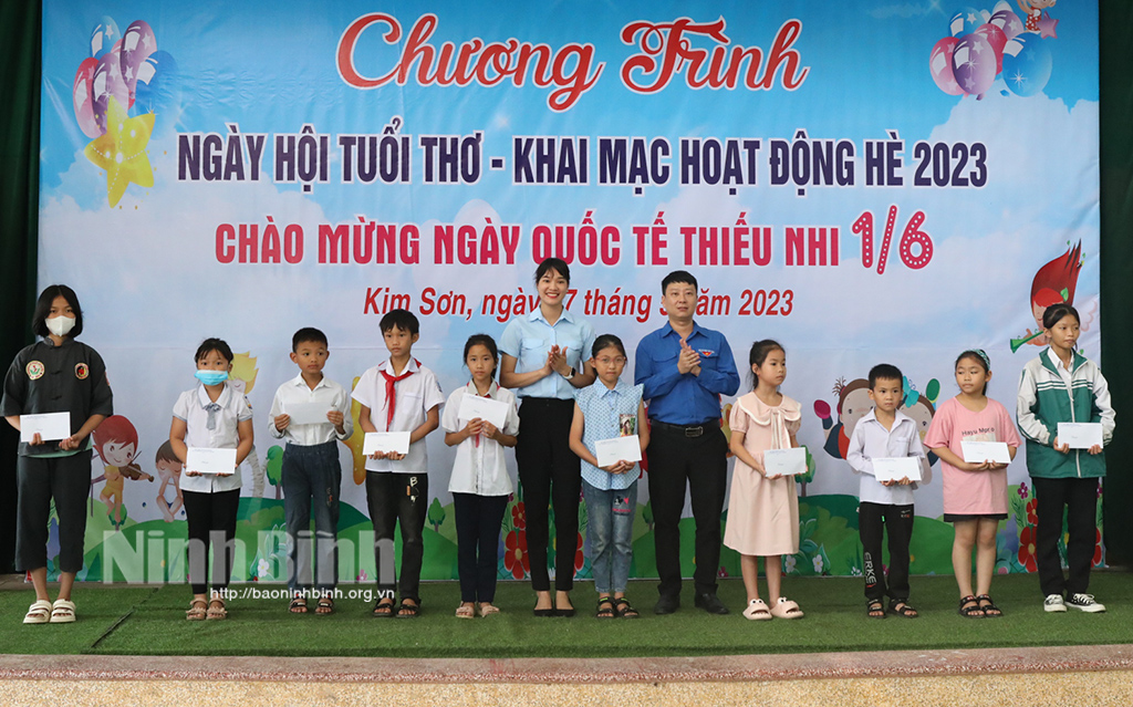 Kim Sơn tổ chức chương trình Ngày hội tuổi thơ khai mạc các hoạt động hè 2023