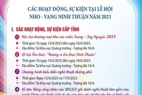 Các hoạt động, sự kiện tại Lễ hội Nho và Vang Ninh Thuận năm 2023