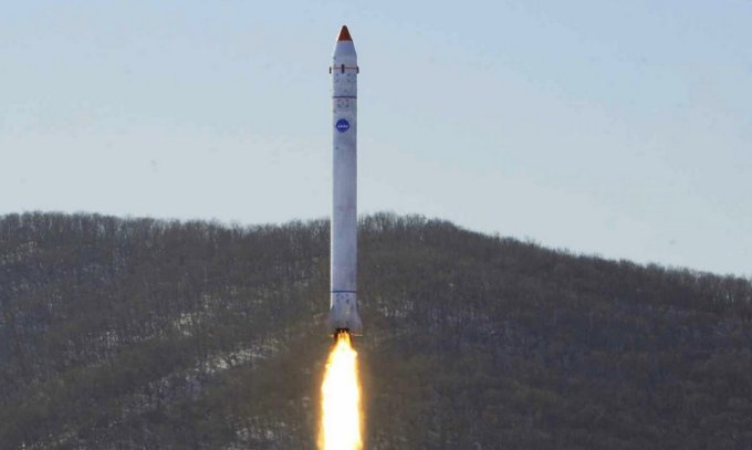 Tên lửa đẩy được Triều Tiên thử nghiệm hồi tháng 12/2022. Ảnh: KCNA