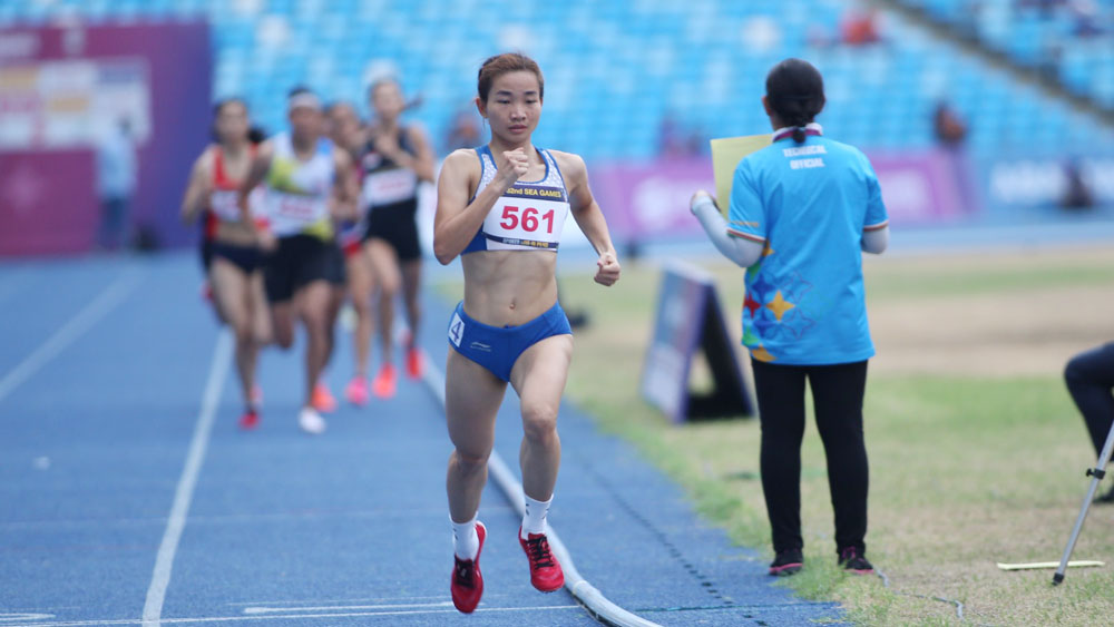 SEA Games 32, Nguyễn Thị Oanh, 3000m, vượt chướng ngại vật, VĐV, vận động viên, điền kinh, Bắc Giang, huy chương, nội dung, chạy