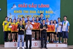 Giải cầu lông Khối thi đua các ban, chi cục thuộc sở