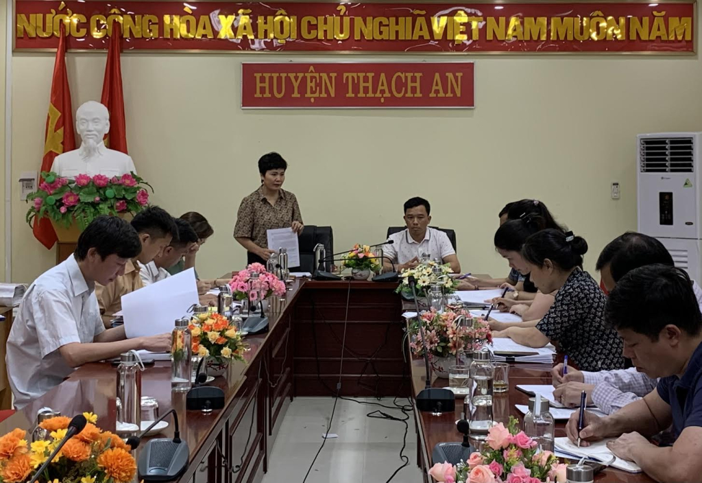 Lãnh đạo Sở Giao thông - Vận tải phát biểu tại buổi làm việc.