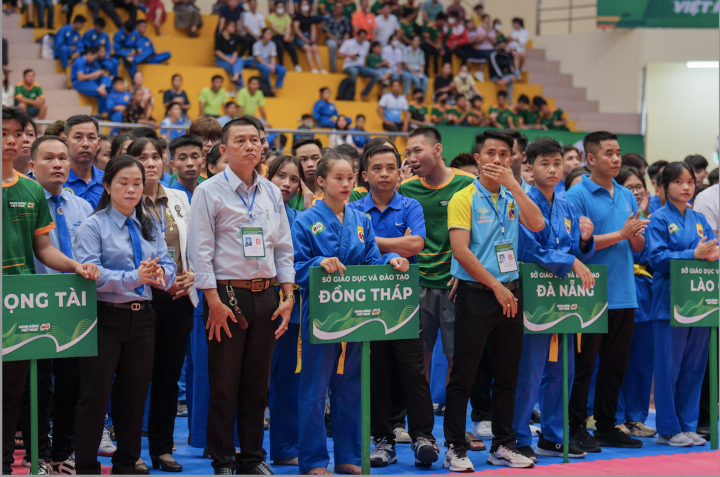 Sôi động giải thể thao học sinh phổ thông toàn quốc 2023 ở môn Bơi, Vovinam - 1