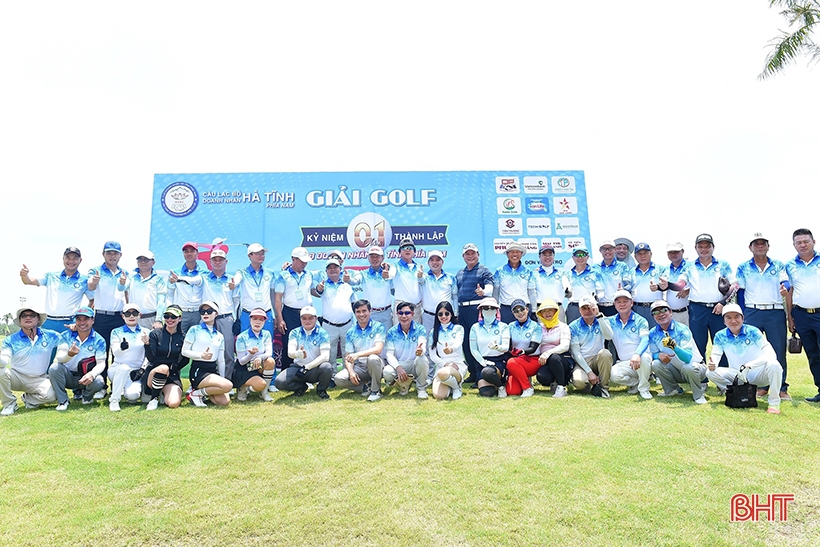 Sôi nổi giải golf kỷ niệm thành lập CLB Doanh nhân Hà Tĩnh phía Nam