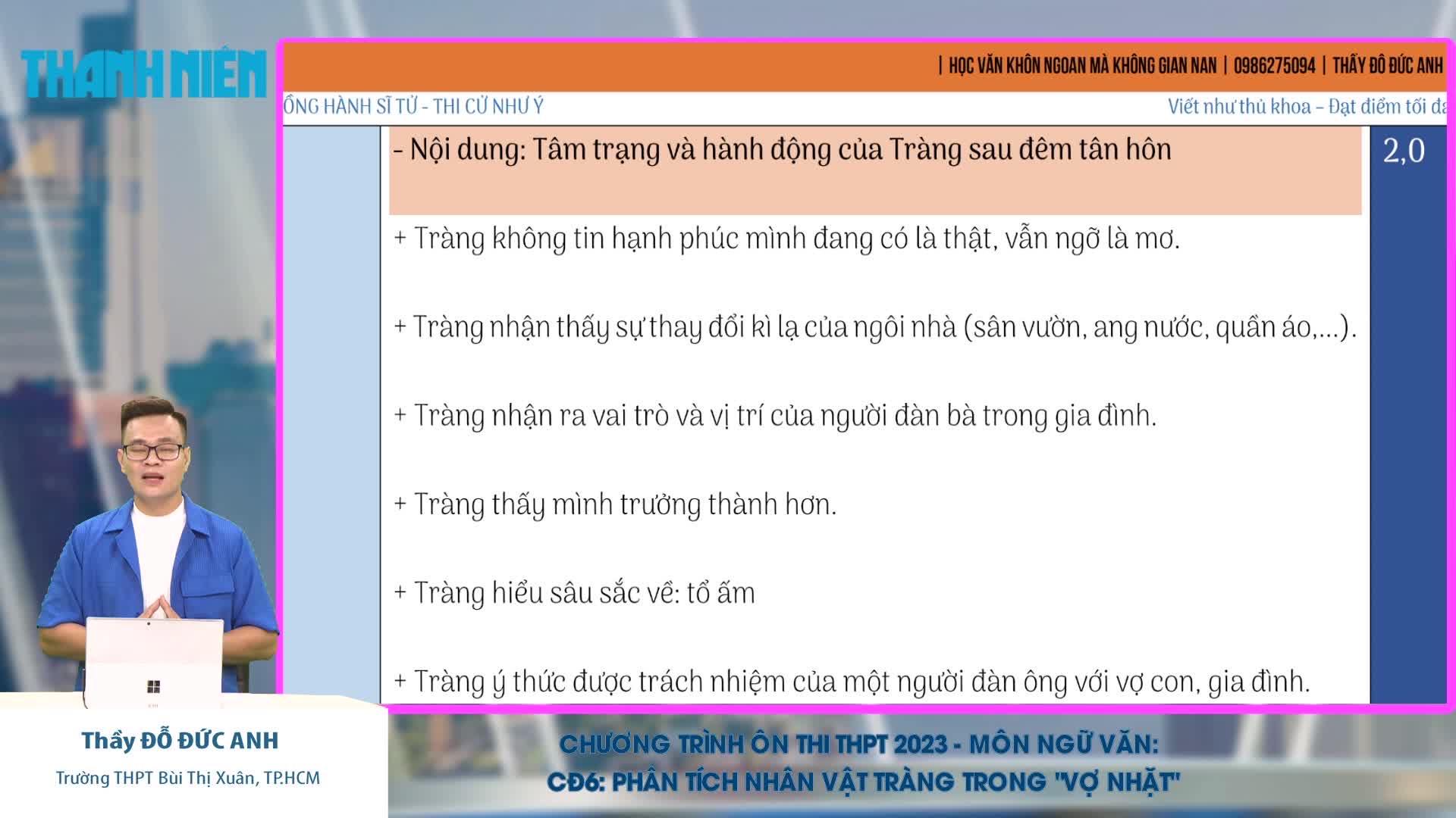 Bí quyết ôn thi tốt nghiệp THPT đạt điểm cao: Thực chiến với nghị luận nhân vật - Ảnh 2.