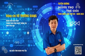 Đoàn viên Vũ Trường Giang nhận giải thưởng “Người thợ trẻ giỏi toàn quốc” năm 2023