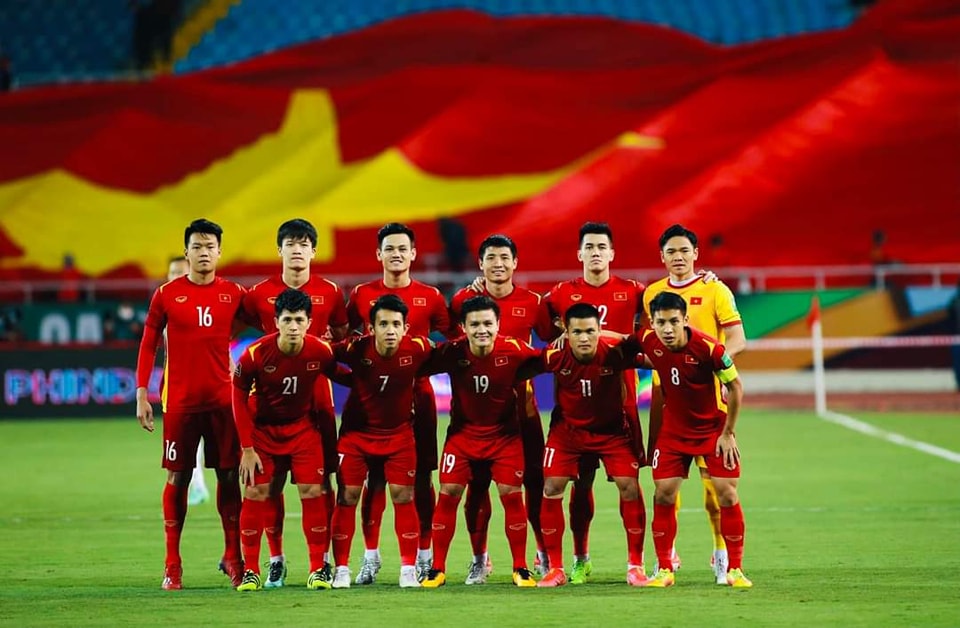 Đội tuyển Việt Nam rơi vào bảng D tại VCK Asian Cup 2023. Ảnh tư liệu: VFF