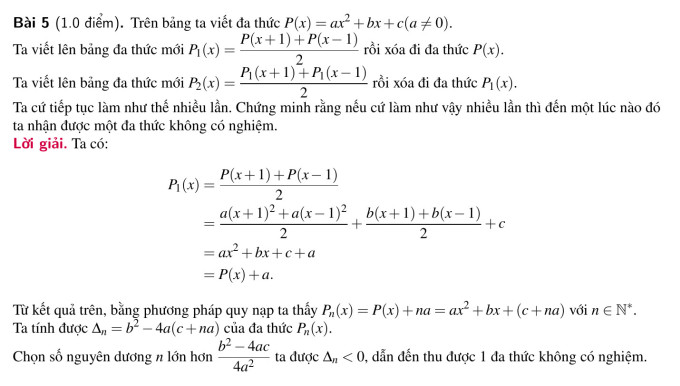 Giải đề Toán vào lớp 10 chuyên Sư phạm Hà Nội - 5