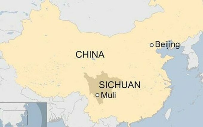 Vị trí tỉnh Tứ Xuyên (Sichuan). Đồ họa: BBC