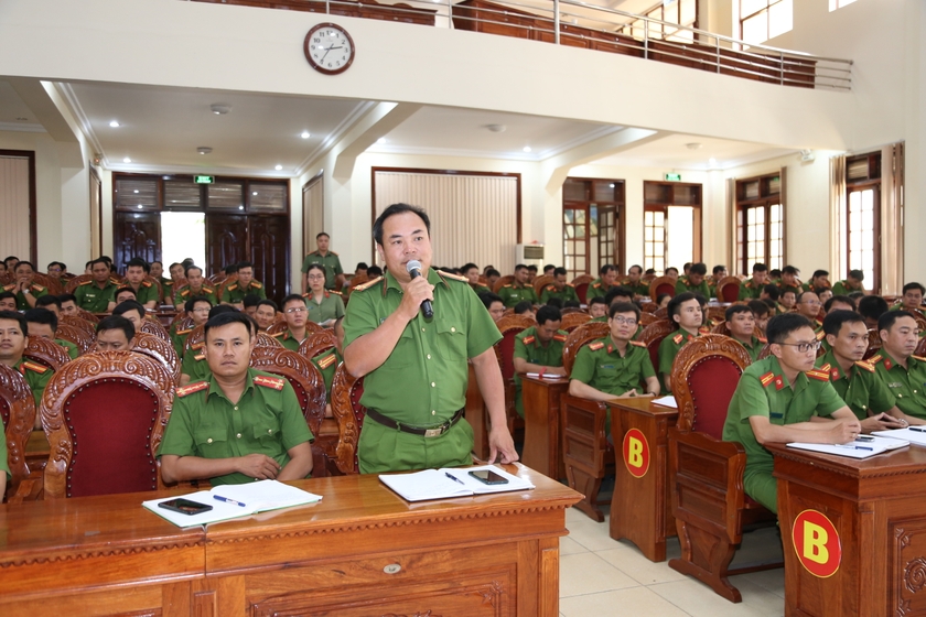 Công an tỉnh Gia Lai đối thoại với cán bộ, chiến sĩ Công an cấp xã ảnh 2