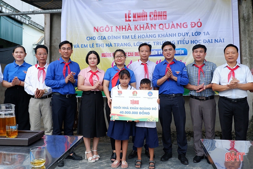 Khởi công Ngôi nhà khăn quàng đỏ” cho học sinh TP Hà Tĩnh