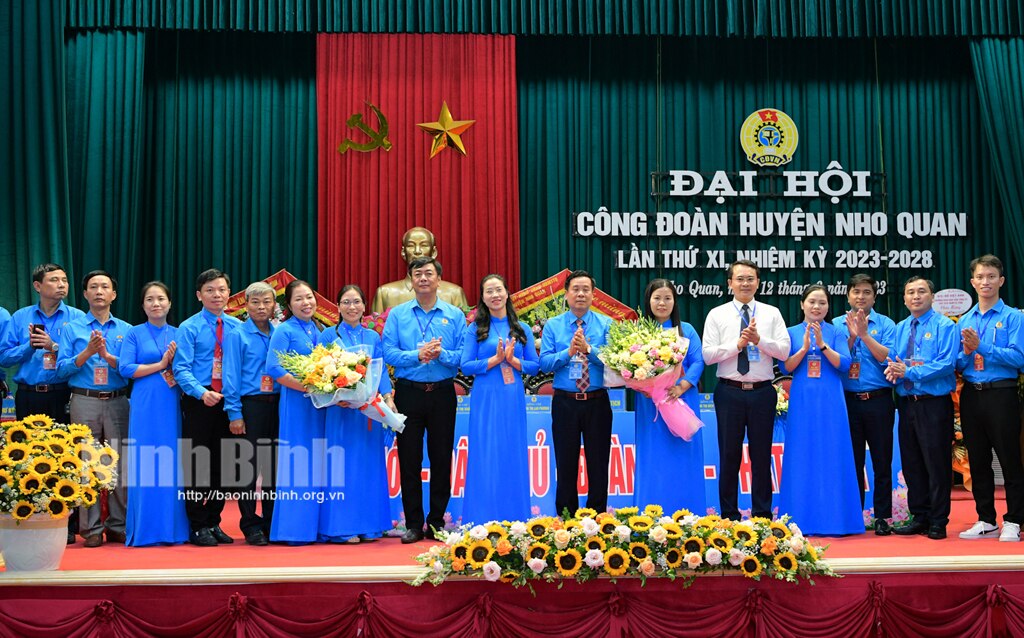 Đại hội Công đoàn huyện Nho Quan nhiệm kỳ 2023 2028