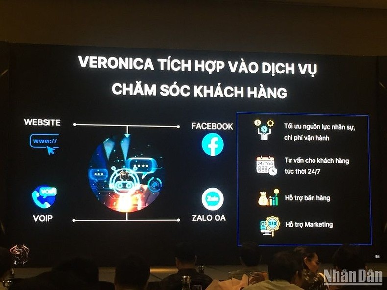 Vibotics ra mắt ứng dụng chatbot AI Veronica