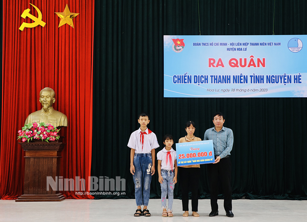 Hoa Lư ra quân chiến dịch Thanh niên tình nguyện hè năm 2023