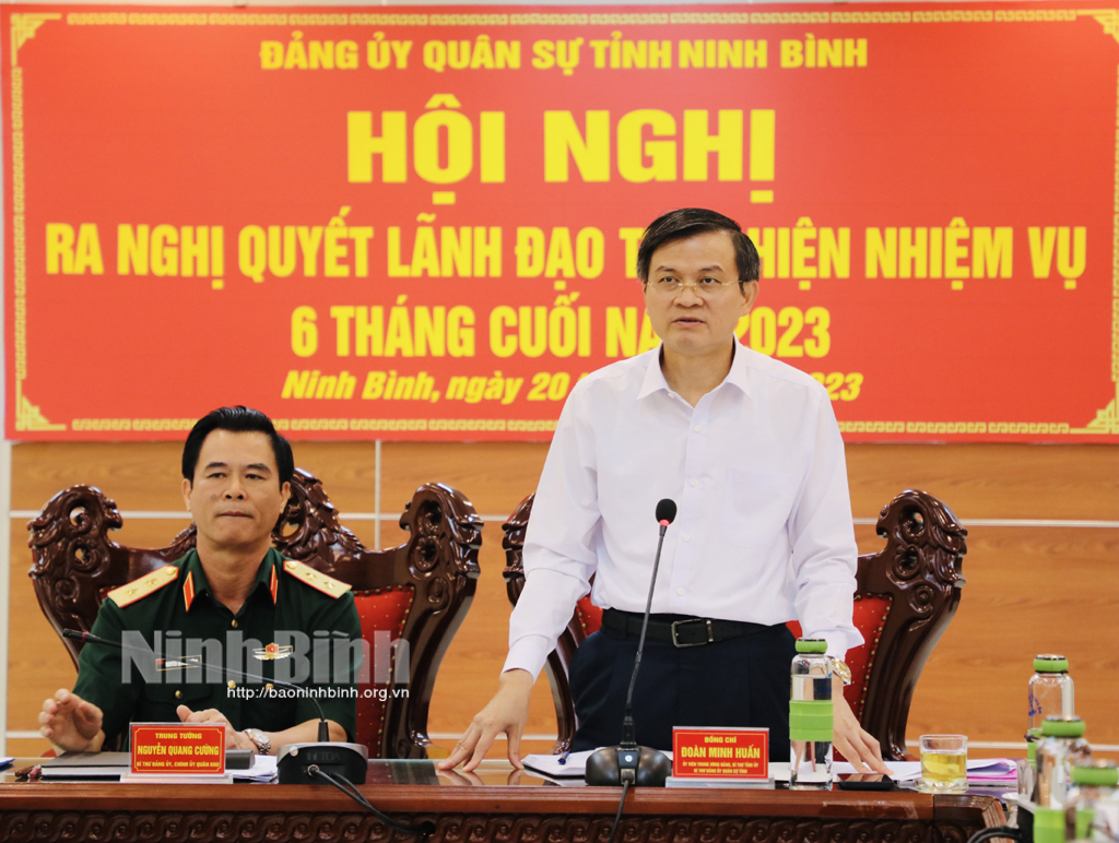 Đảng ủy Quân sự tỉnh ra nghị quyết lãnh đạo thực hiện nhiệm vụ 6 tháng cuối năm