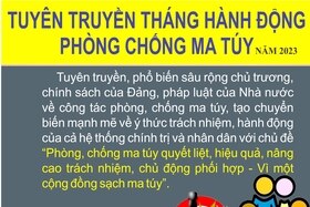 Tuyên truyền tháng hành động phòng, chống ma túy năm 2023