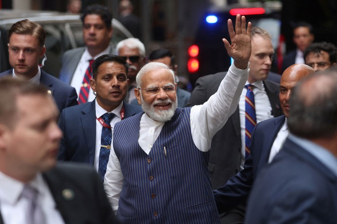 Thủ tướng Ấn Độ Narendra Modi tại TP New York - Mỹ ngày 20-6 Ảnh: REUTERS