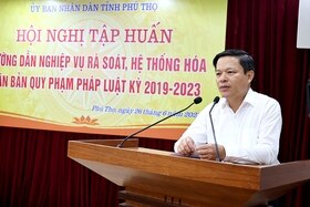 Tập huấn, hướng dẫn nghiệp vụ rà soát, hệ thống hóa văn bản quy phạm pháp luật