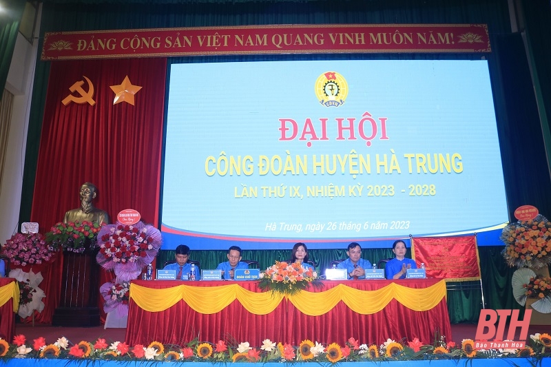 Đại hội Công đoàn huyện Hà Trung lần thứ IX nhiệm kỳ 2023-2028